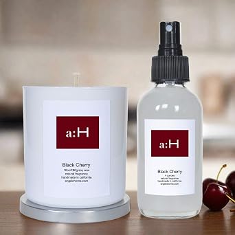 a:H Black Cherry Scented Single Candle