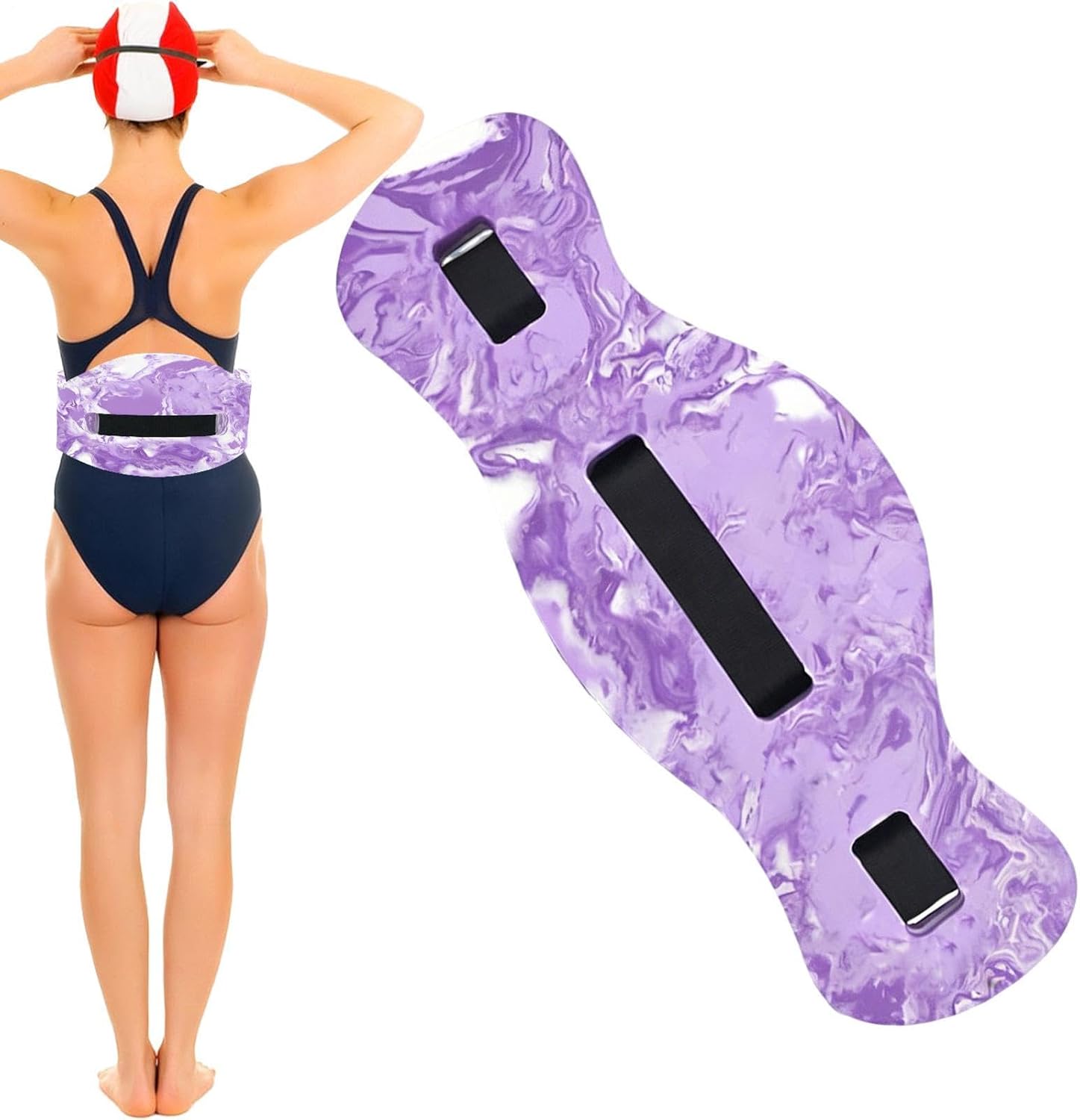 Flotation Belt for Adults Beginner Swim Training Aquatic Fitness | Water Aerobics Belt for Adults Women Men Outdoor Lake River Seaside Beach