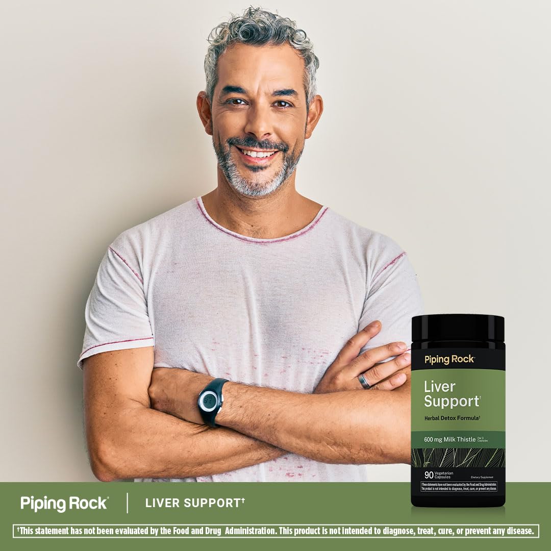 Piping Rock Liver Support | 90 Vegetarian Capsules | Herbal Detox Formula — Amazon image 6