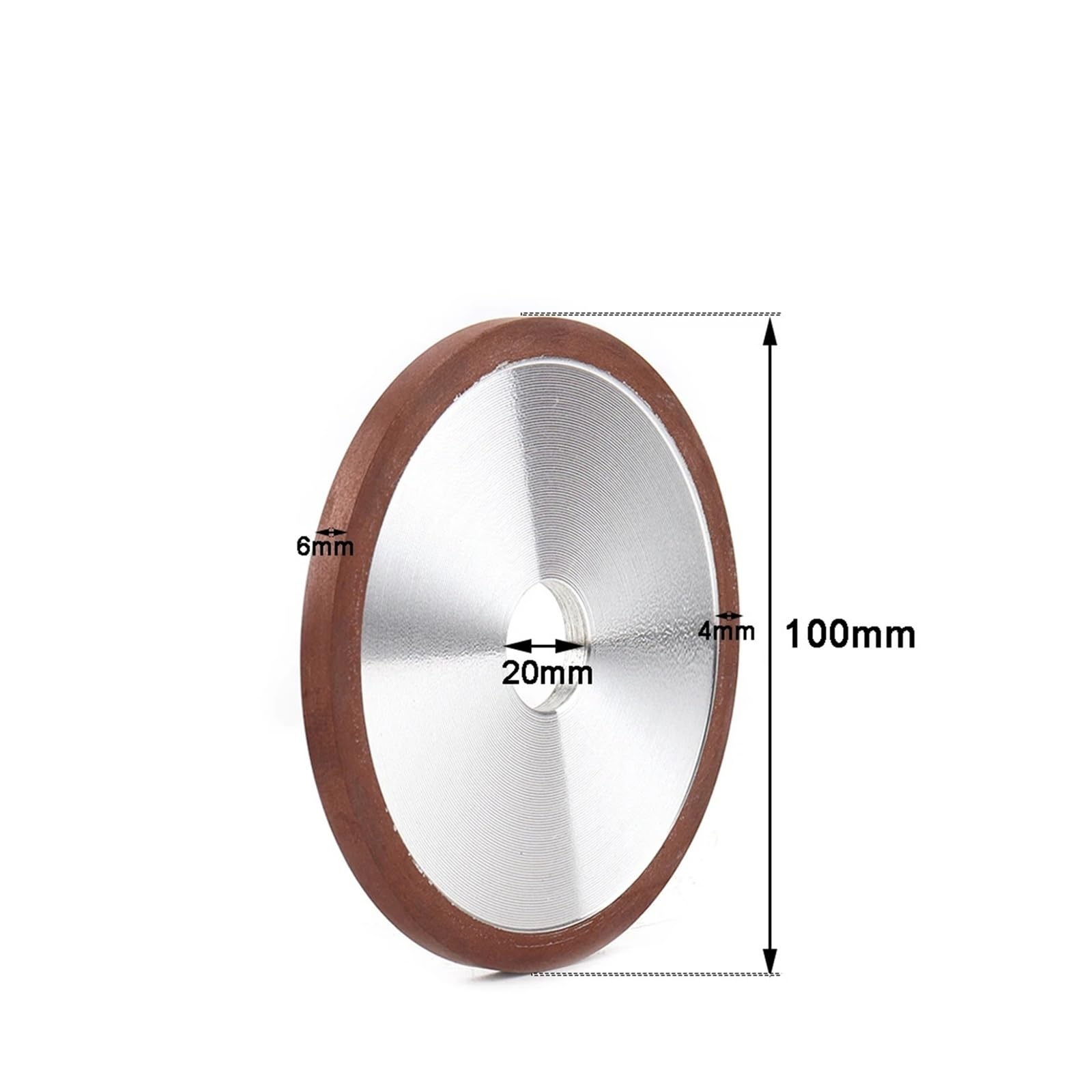 Metalowa tarcza polerska, 80-200mm płaska diamentowa ściernica ścierna do stali stopowej ceramika szkło jadeitowe narzędzie tnące ostrzałka szlifierka 1 szt(320-125X32X8X4MM)