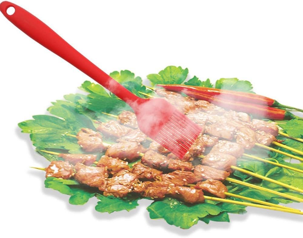 Silikon-Küchengeschirr-Set, 6-teilig, Backwerkzeug, Spatel, Silikonspatel, Ölpinsel, Schneebesen, Kochlöffel, Spatel