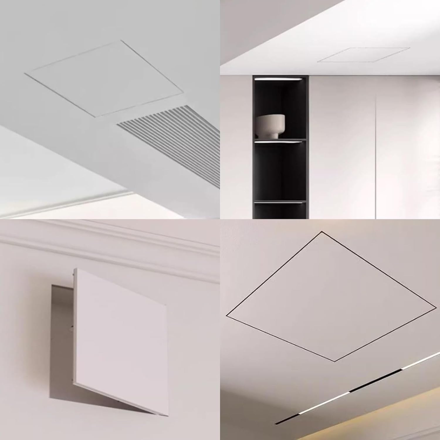 Access Panel for Drywall, Paintable Ceiling Access Panel for Electrical Box/Hospital/Office Building, Pop Out Inspection Board Service Doors, Easy to Install(14 x 14in/35 x 35cm)