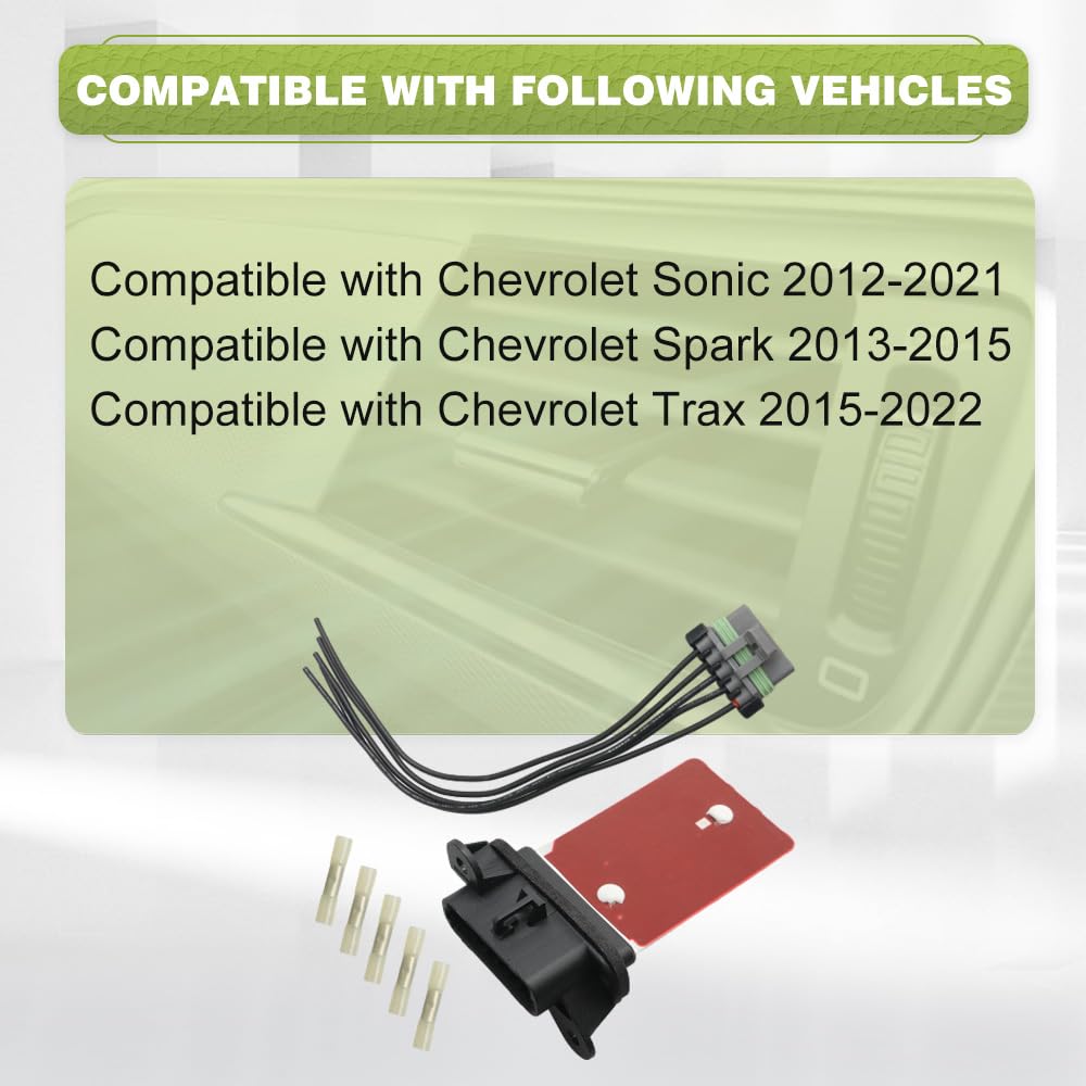 Zestaw rezystorów silnika dmuchawy HVAC Chevrolet Sonic Spark 2013-2015 5018066 94560526 99595KW
