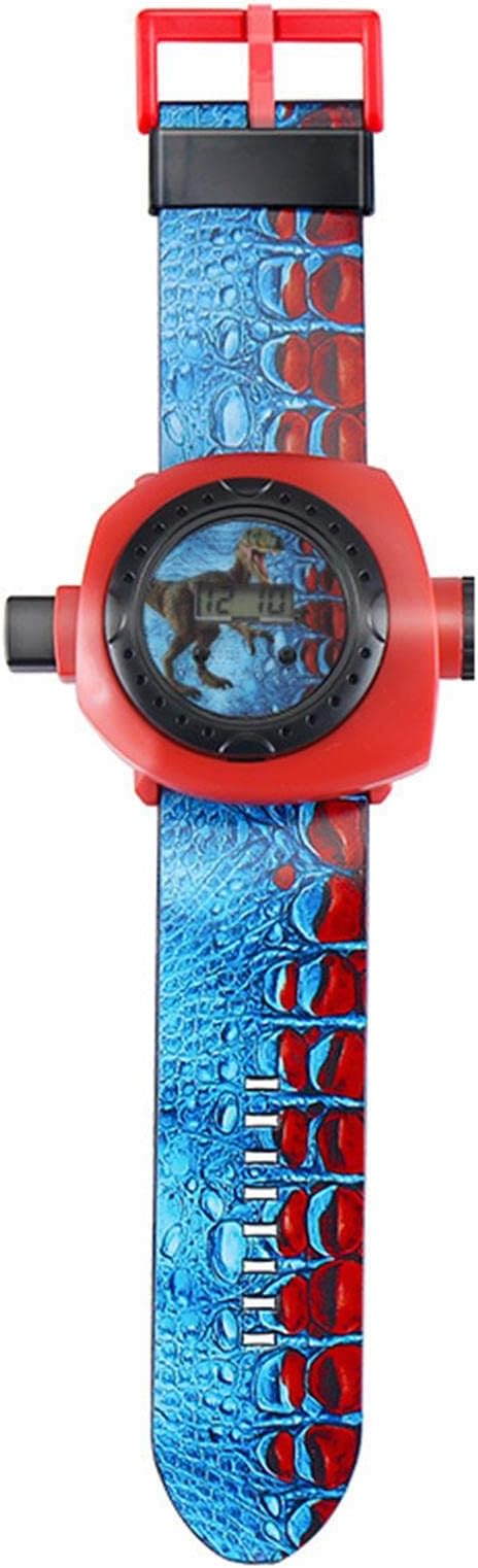 Paradesour Children's Watch - 24 Images Dinosaur Projector Digital Wrist Watch - Funny Educational Wall Image Projector Smart Watch - Child-Parent Interaction Dinosaur Wonderland Projector Watch