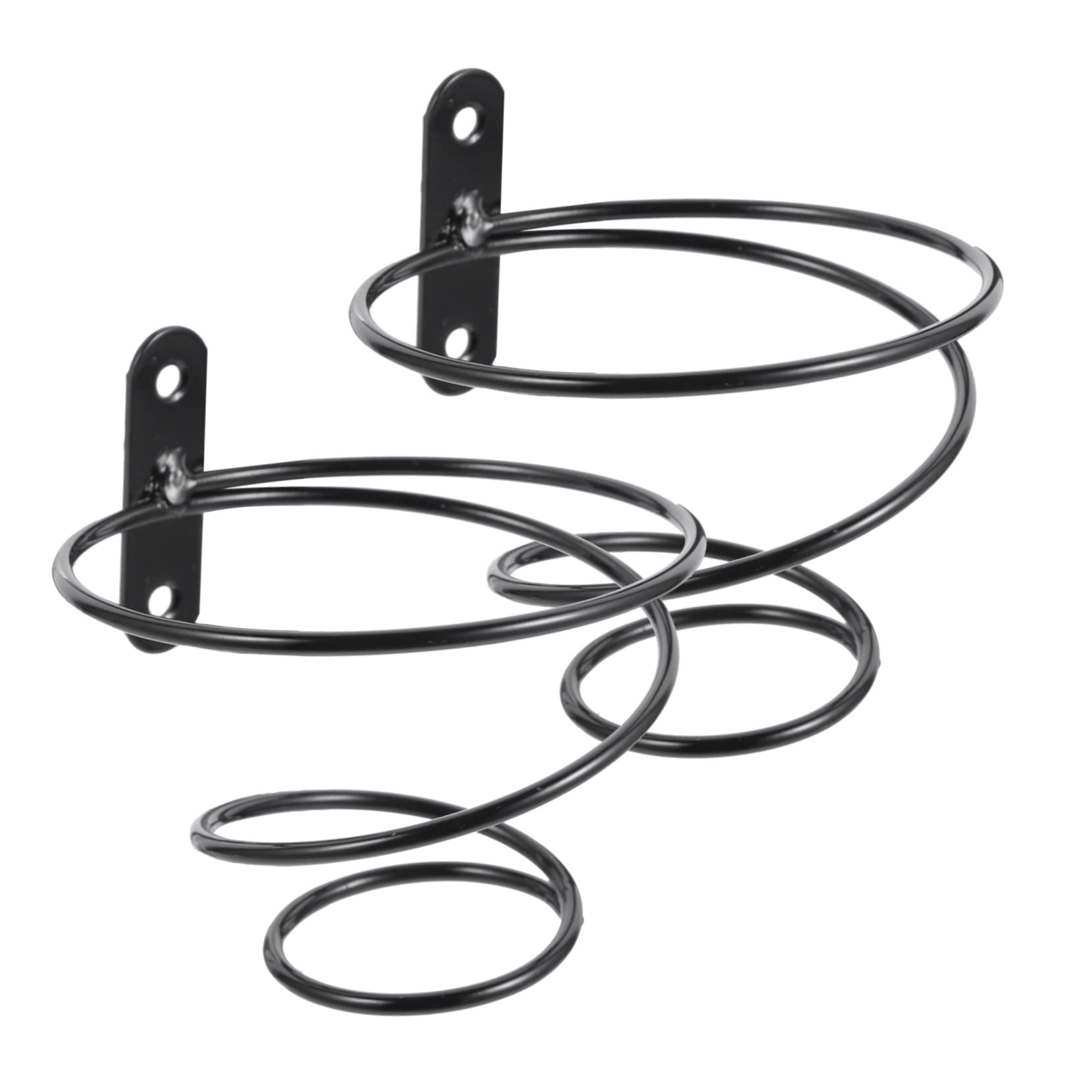 OUNONA 2Pcs Wall Mounted Spiral Wine Bottle Rack Sturdy Wine Holder for Single Bottle Display Decor for Wine Collectors