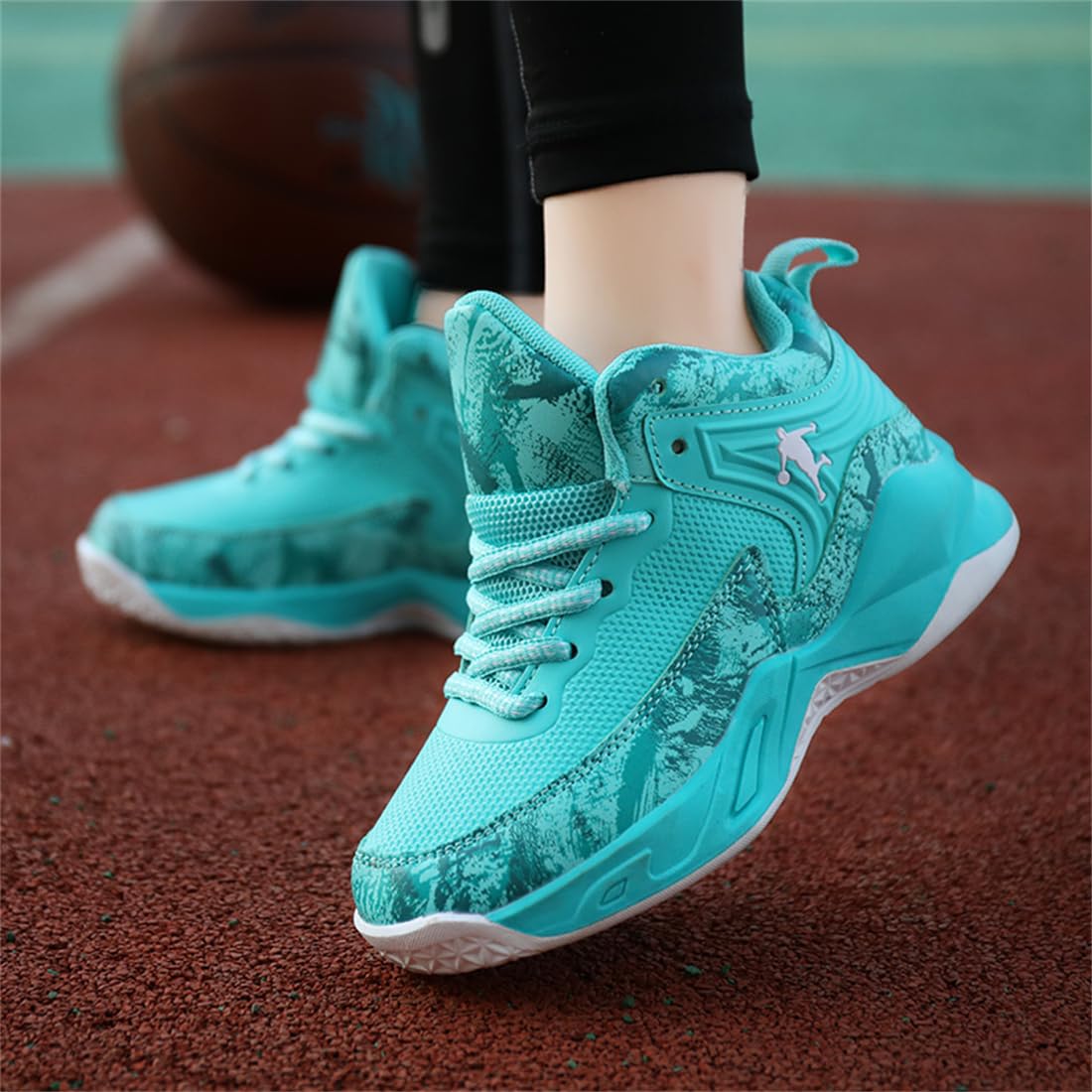 Basketballschuhe für Jungen Kinder Turnschuhe Outdoor Basketballschuhe für Mädchen Jungen Sportschuhe Leicht Atmungsaktive Turnschuhe Sneaker Walkingschuhe