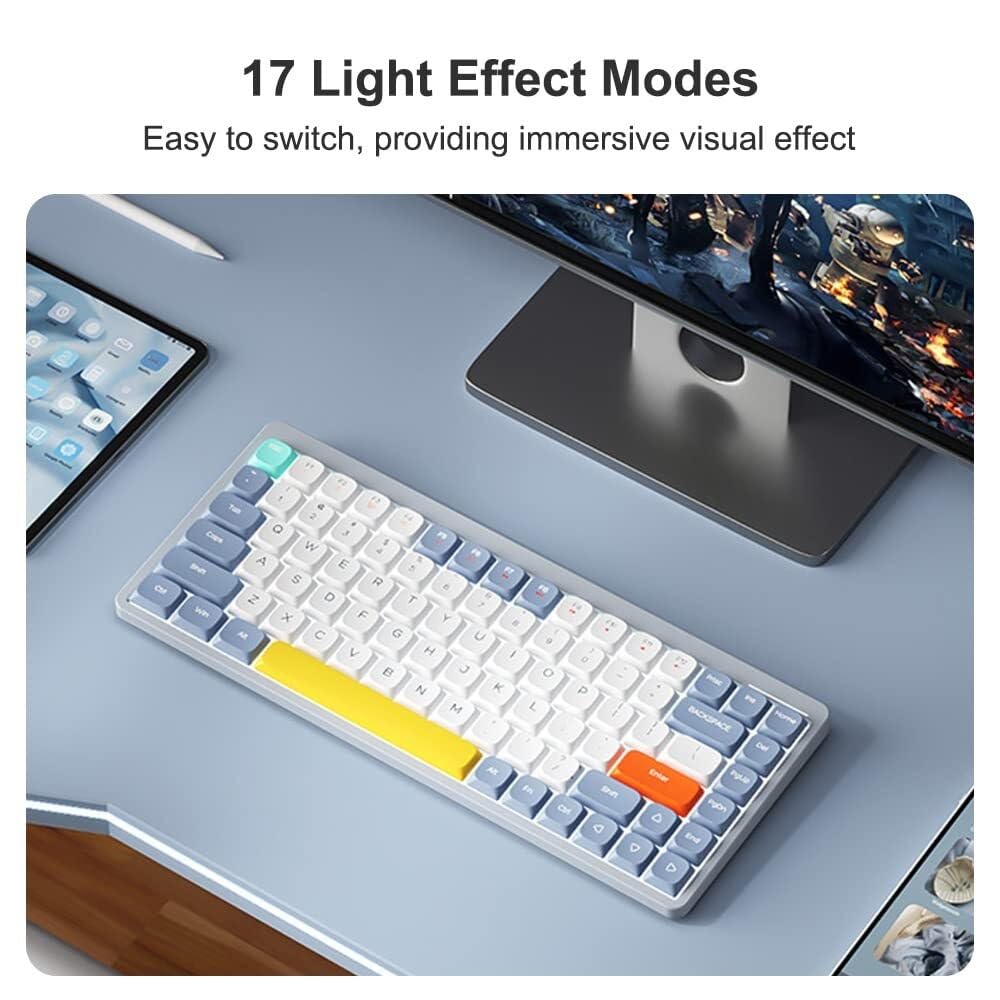KONAMI ゲーミングキーボード Amazon | YUNZII X75 PRO 82キーワイヤレス ホットスワップ対応