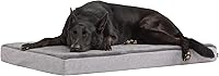 BARK Orthopedic Memory Foam Dog Bed XL - Joint Relief, Durable Washable Cover for Large Dogs, Puppies & Seniors, Grey 41x29x4"
