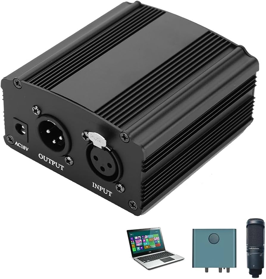 Amazon.co.jp: ファンタム電源 48V コンデンサーマイク用 電源