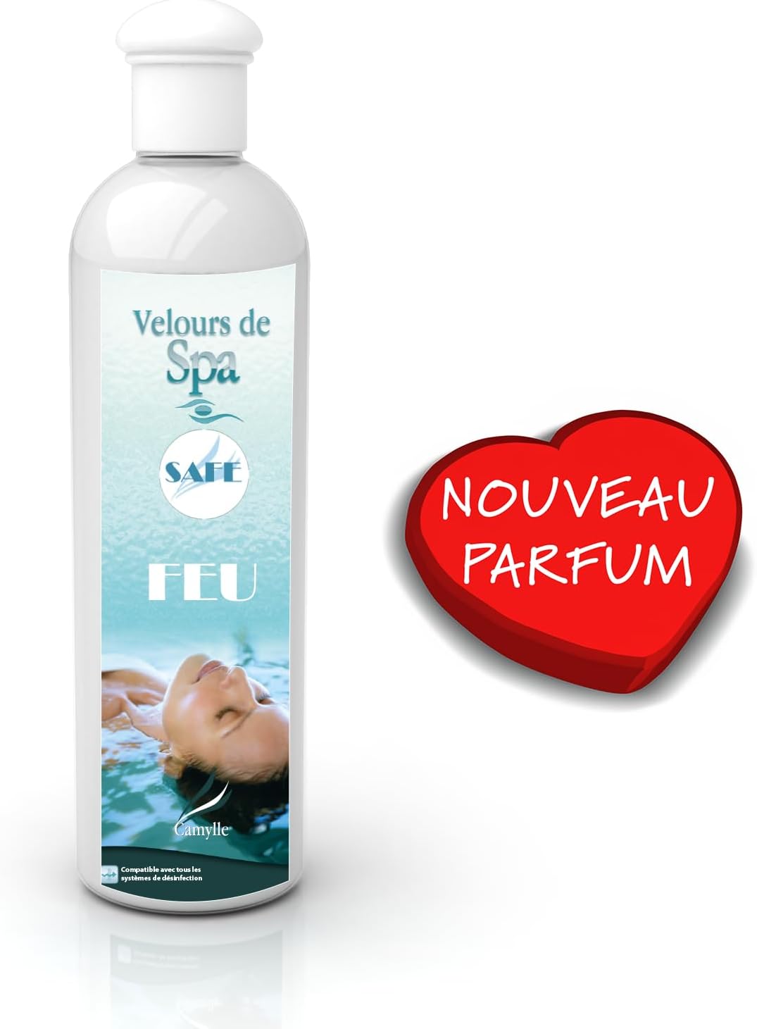 Camylle - Hot Tub Fragrance Safe FEU - Spa Water Fragrance - A Fiery, Passionate Fragrance - 250ml