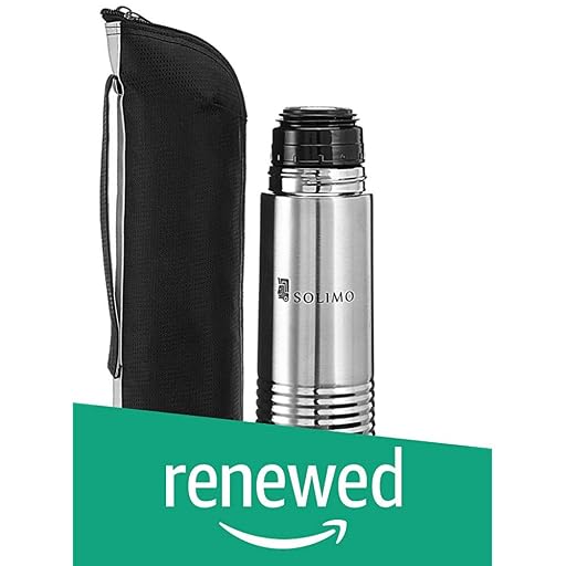 Solimo Thermal Stainless Steel Flask 1000ml, Red