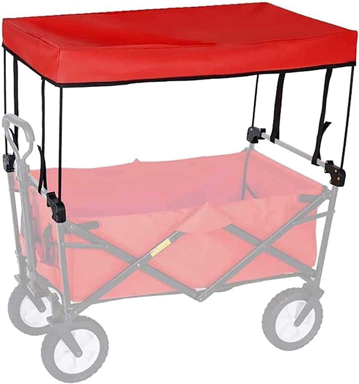 Copertura pieghevole del baldacchino del carro - Accessori portatile del carrello del carrello con la spinta della mano pieghevole e il baldacchino della tenda per giardino