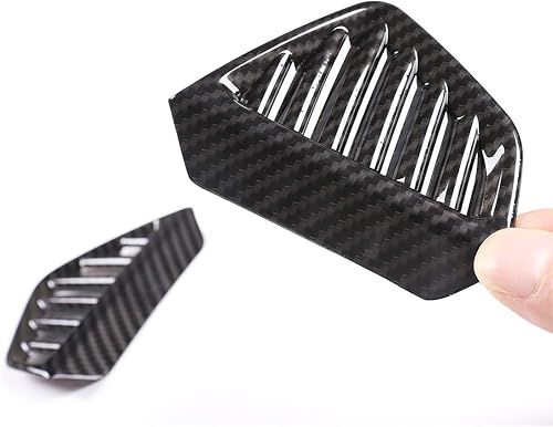 Miniatura 8 de YIWANG - Marco de ventilación para salpicadero de coche, 2 unidades, para Mercedes Benz GLE GLS W167 X167 2019 2020, Fibra de carbono