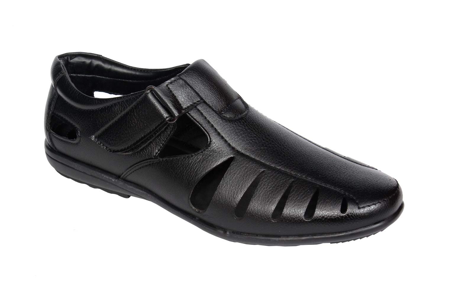 Bluegold MEN'S COMFORTABLE STYLISH SANDALS 7 UK (BLACK) 3