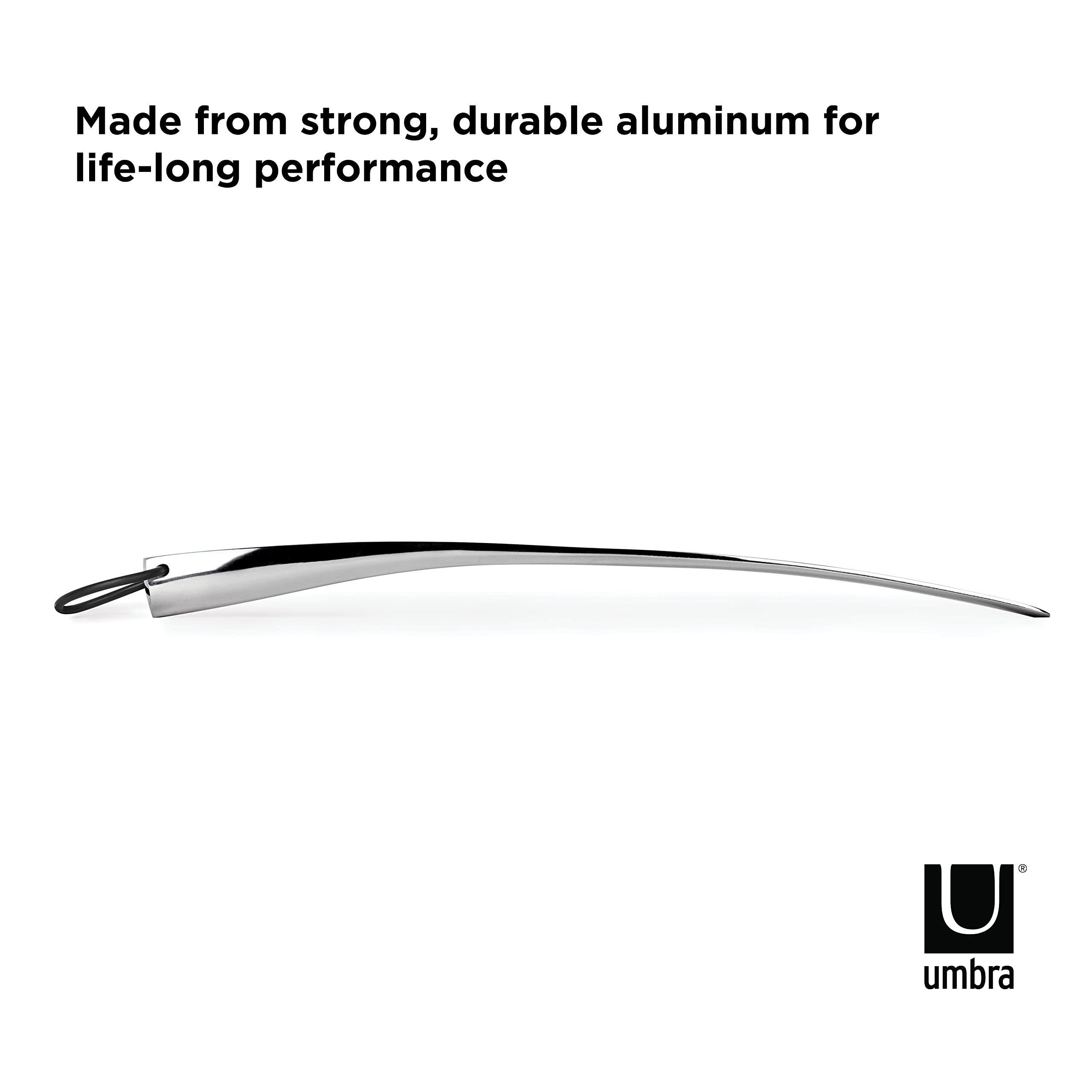 Umbra Slip Calzador de Aluminio, Aluminio/Acabado Mate