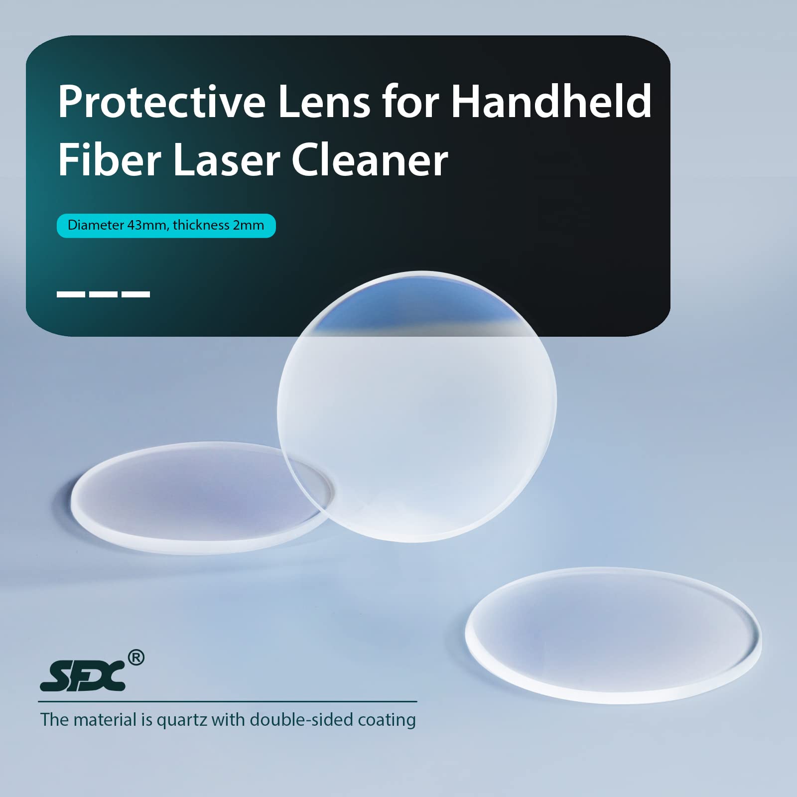 Lente di protezione del laser per la macchina di pulizia del laser (3PCS)