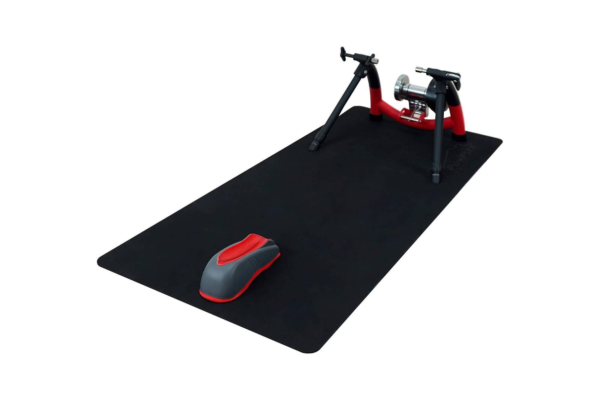 Home Fitness - Esterilla Ciclismo protección Suelo para Rodillos y Equipos Fitness en casa. Bicicleta estática, elíptica, Ciclo Indoor, Cintas de Correr. Medida: 180x80 cm