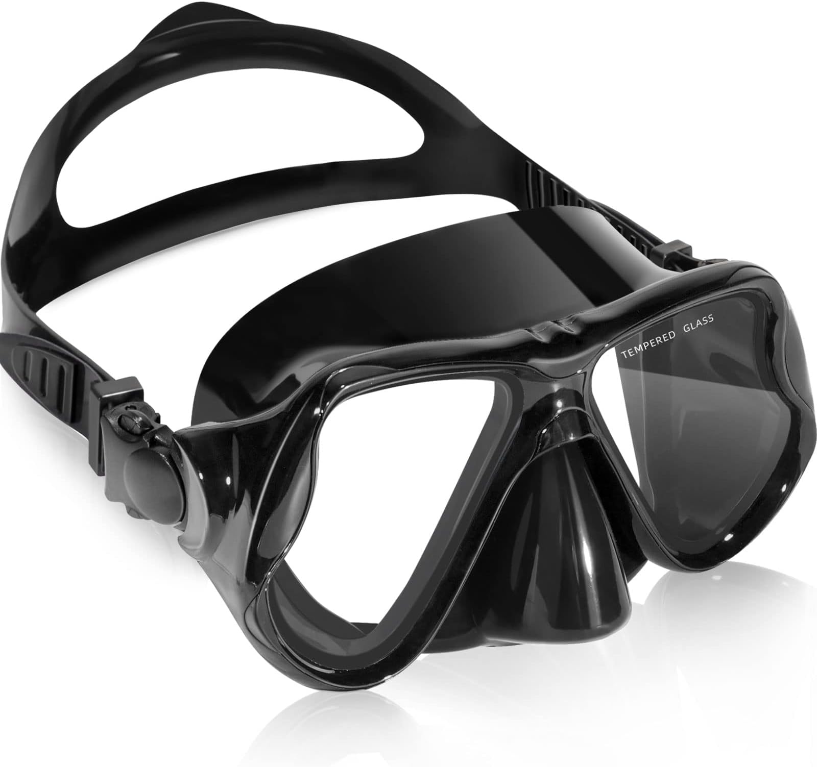 Keary Swimming Goggles Snorkel Diving Mask for Adult Men Women Youth, Anti-Fog 180°Clear View Swim Goggles with Nose Cover