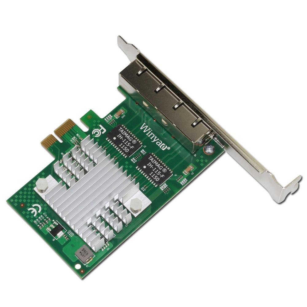 Amazon | PCI-E X1 Quad Port 10/100/1000Mbps Gigabit Ethernet
