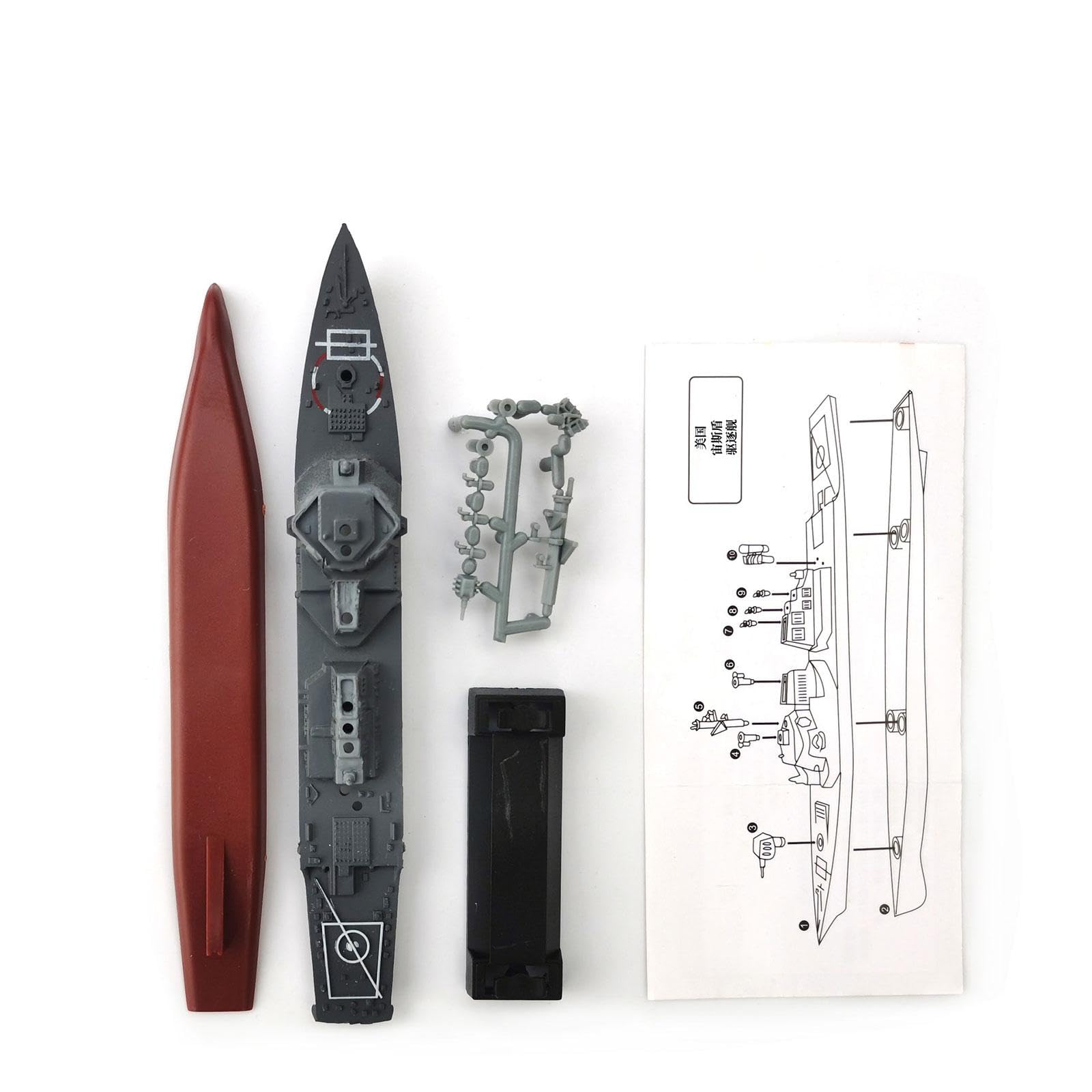 Enakshi (LABEL) 8Pcs 4D Aircraft Carrier Toy Model Ship Model for Party Favors Children Kids 2