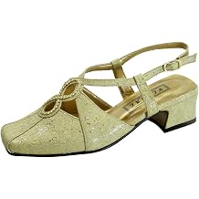 Floral INES Women's Wide Width Criss-Cross Dress Pumps