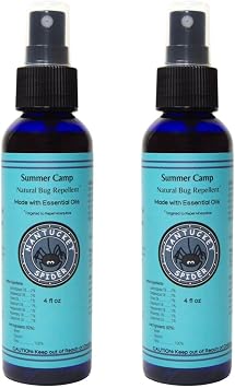 Nantucket Spider 2-Pack | Summer Camp Insect Repellent Spray 4 oz | DEET-Free & Citronella-Free | Essential Oil Bug Spray for Kids & Family | Made in USA