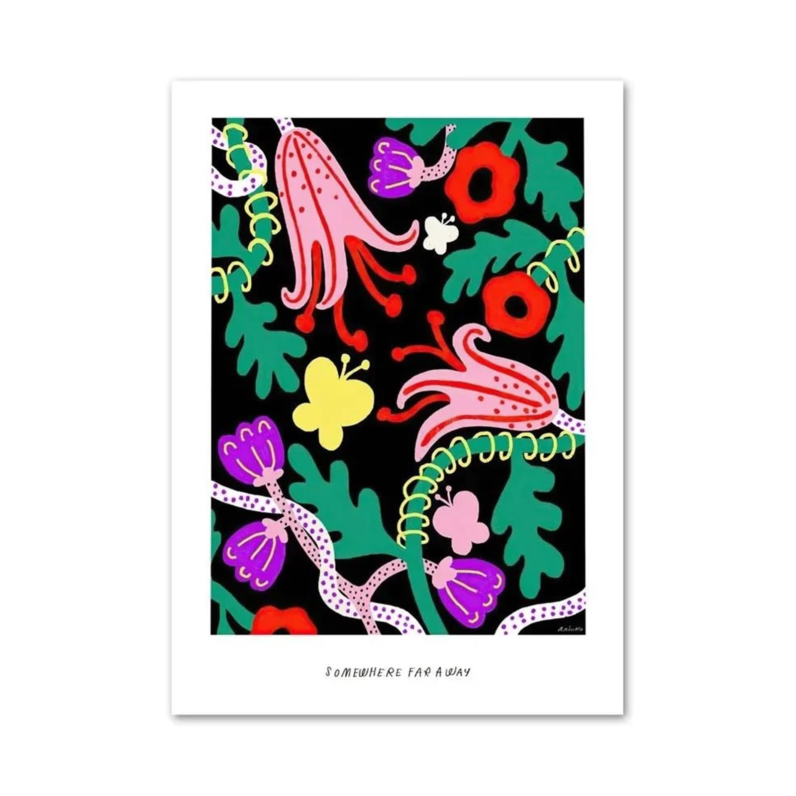Impression sur toile fleurs sauvages pour habiller un mur vide avec élégance moderne