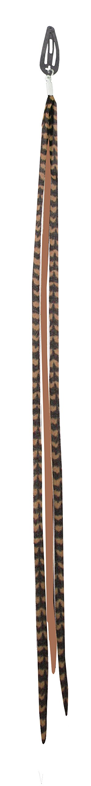Mia Clip-n-Faux Feathers, Animal Friendly Hair Accessory, Clip On Fake Feather Extensions, for Women, Teens, Girls, Dress Up - Brown