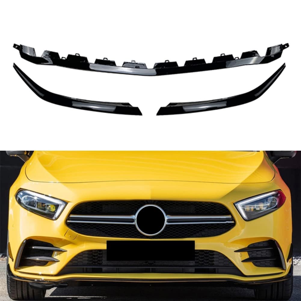 Dla Mercedesa Dla Benz Klasy A A35 AMG W177 A177 A180 A200 A220 Samochód ABS Dyfuzor Przedniego Zderzaka Podbródek Spoiler Lip Splitter Body Kit Wykończenia