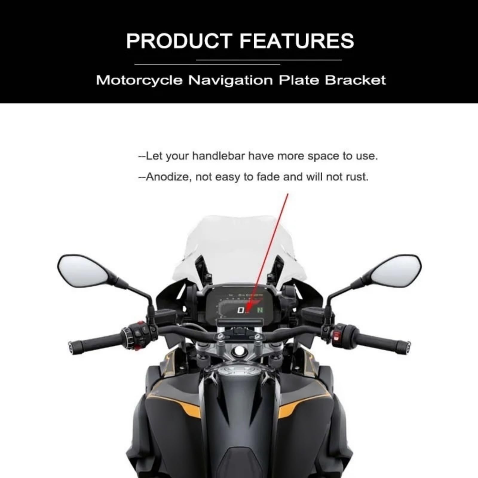Soporte para teléfono de Moto Soporte de Manillar para Honda NC700X NC750X NC750S 2012-2023