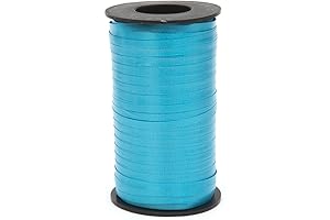 Berwick 1 10 1 10 Splendorette Crimped Curling Ribbon, in an Elegant Turquoise Color