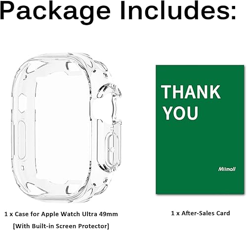 Miniatura 45 de Funda compatible con Apple Watch Series 3, 2, 1 de 1.496 pulgadas con protector de pantalla, cubierta dura de policarbonato antiarañazos a prueba