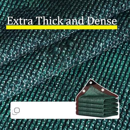 Filet d'ombrage vert foncé 3x8m avec œillets pour occultation de pergola et jardin