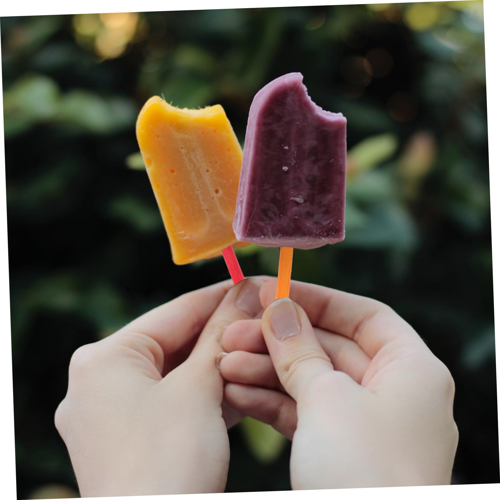 Baluue 500 Palitos de Madera para Hacer Helados Superficie Lisa y Tacto Cómodo Adecuado para Proyectos de Manualidades y Juguetes de Madera