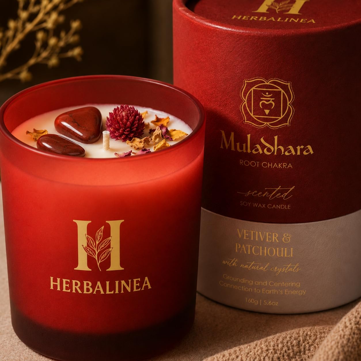 Set 7 Velas Chakra Premium – Velas Aromáticas de Soja con Cristales Naturales y Flores Secas | Pack Espiritual para Meditación, Yoga, Relax y Decoración Zen | Regalo Original