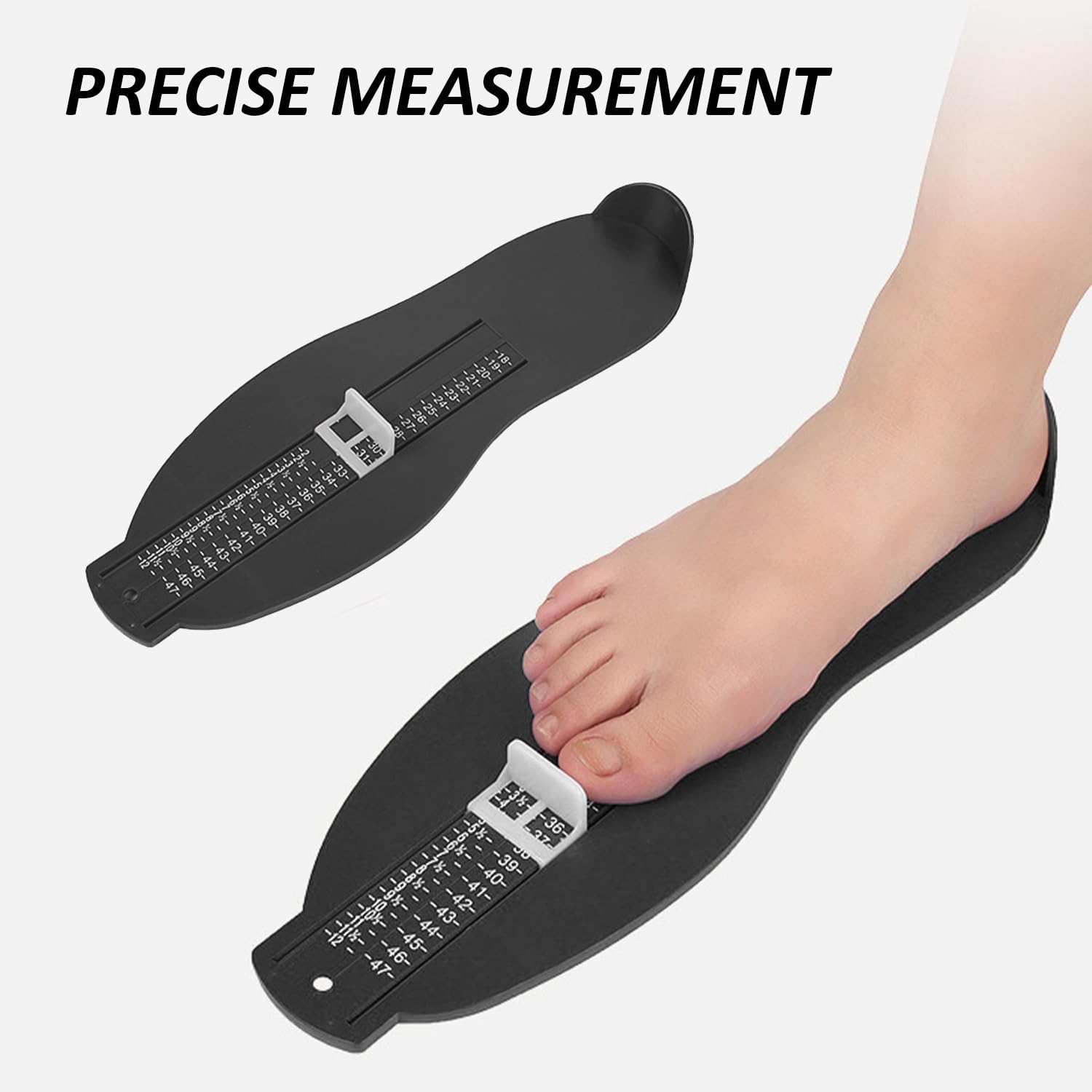 Misuratore Piedi Adulti E Bambini - Guida Taglie Scarpe EUR/UK Con Metro A Nastro - Foto 12