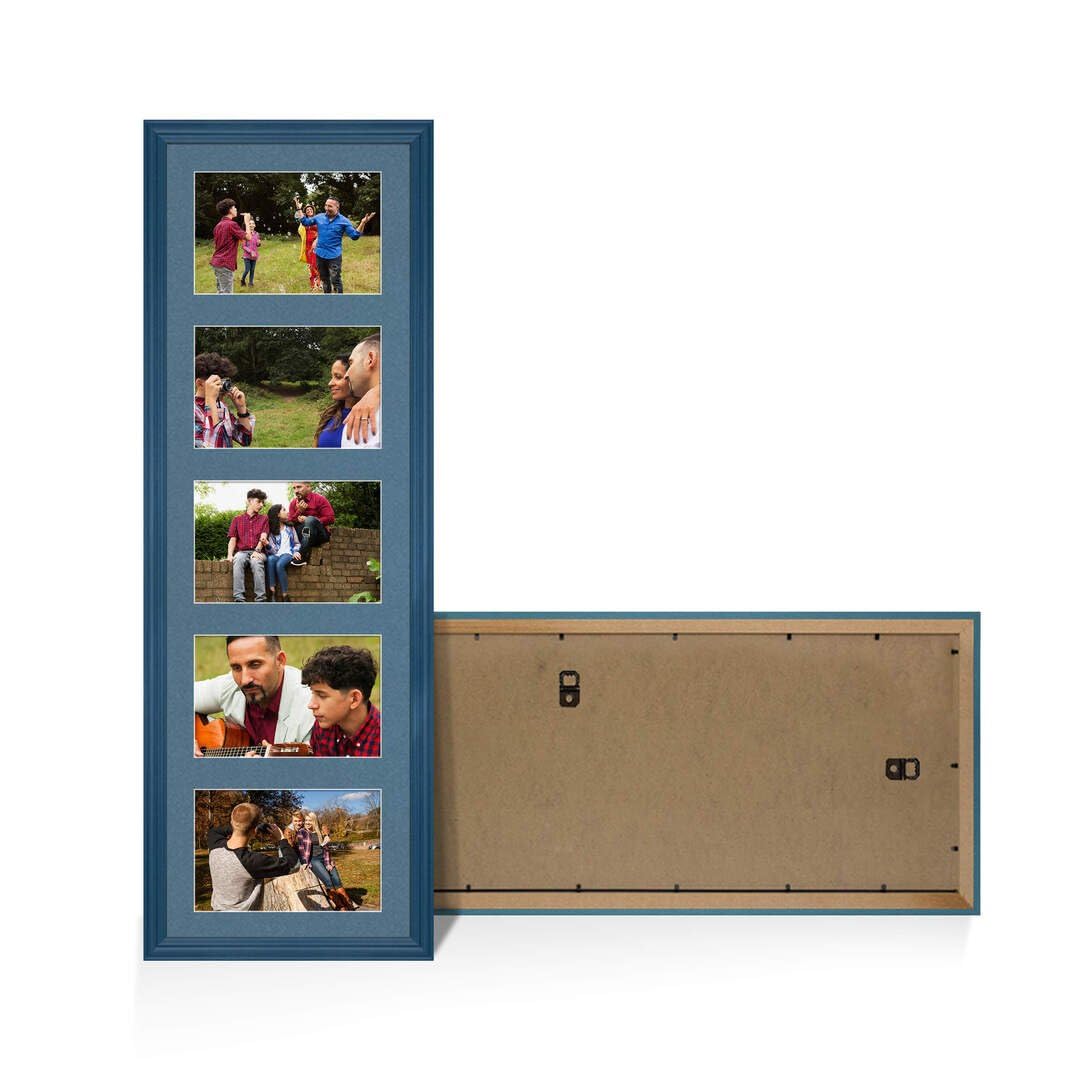 Procut Global 26x8" Classic Navy Blue Photo Frame For Multiple Pictures — image 1