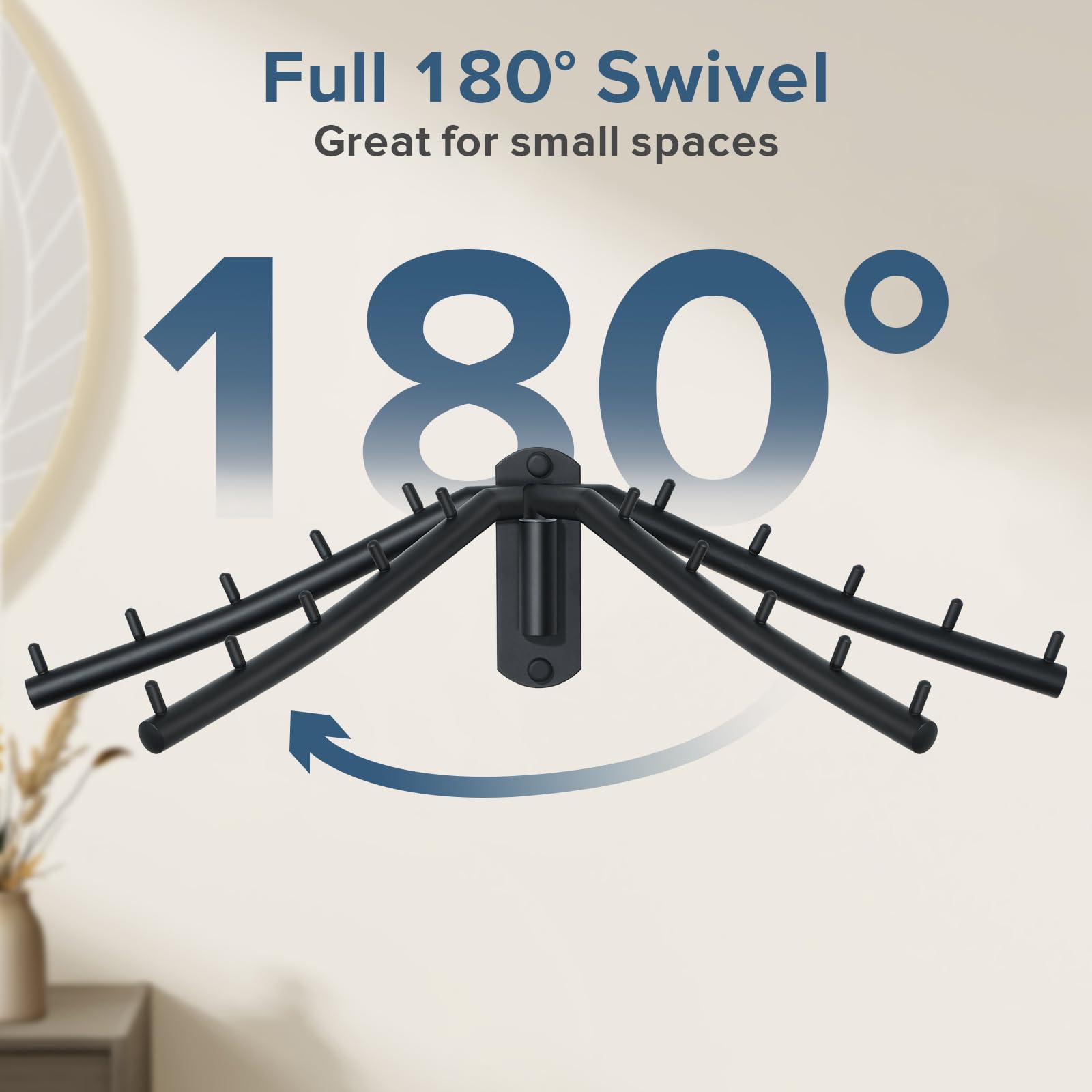 Snapklik.com : Wall Mounted Drying Rack,Swivel Clothes Drying Rack ...