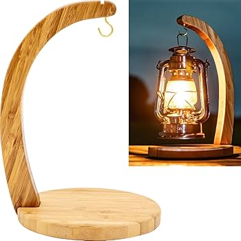 Amazon.co.jp: FUNKS ランタンスタンド 卓上 木製 竹製 自立式 ライト
