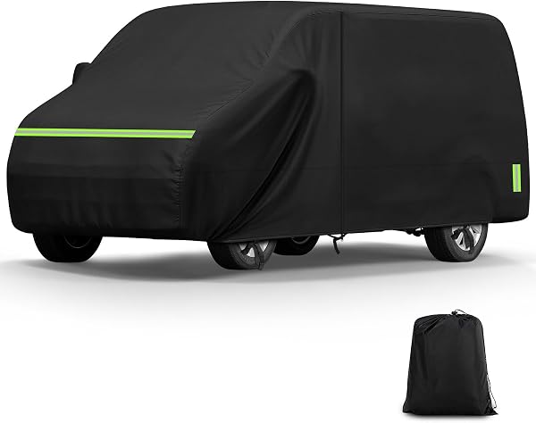 Wohnmobilabdeckungen für VW T4 T5 T6, 420D Oxford Gewebe Wohnwagen Abdeckung, Wasserdicht, PU-Atmungsaktiv, UV-Beständig, 530 × 190 × 199 cm, Passend Für Eine Reihe Von Campervans - 1