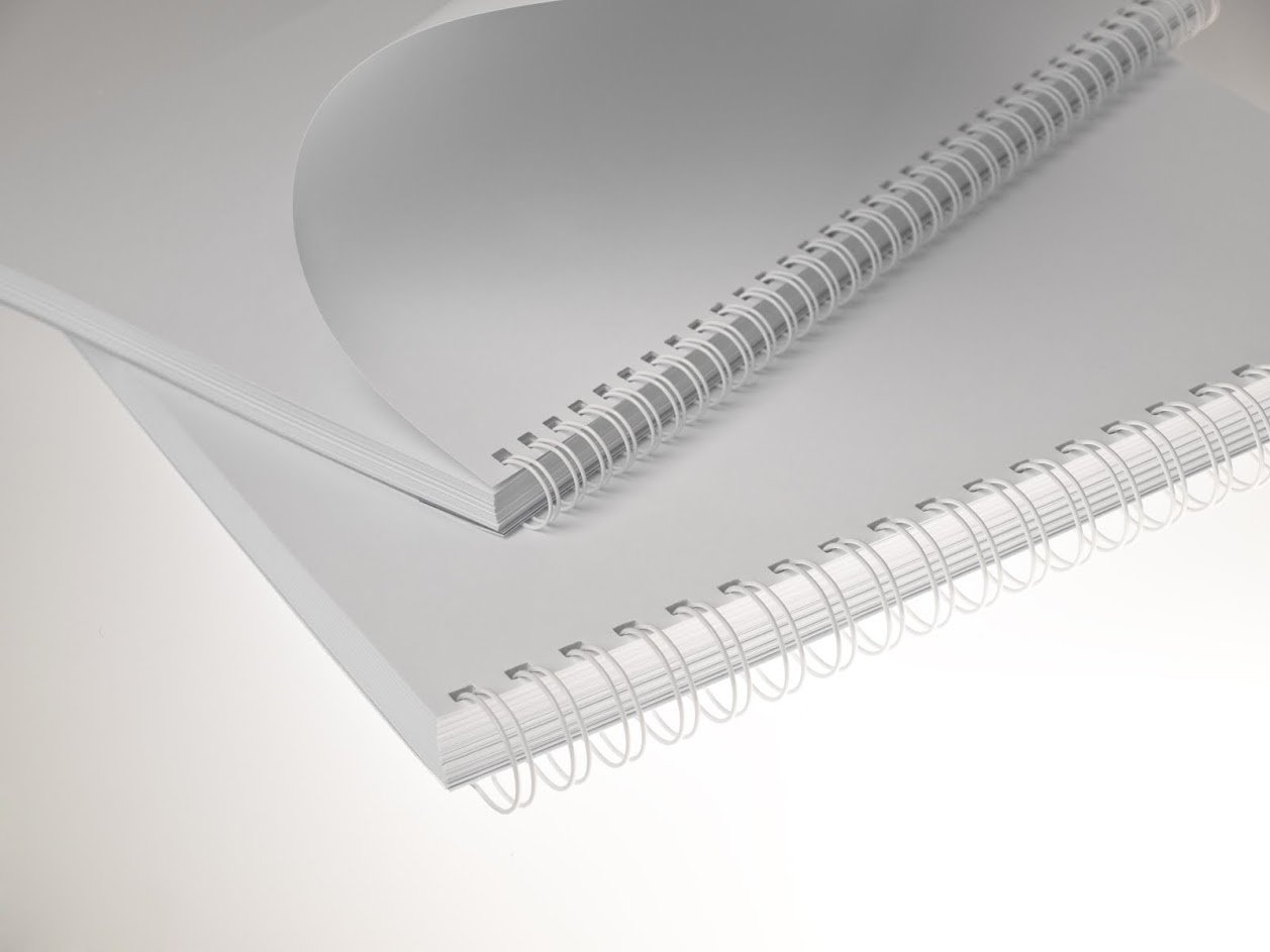 Binderücken Renz Ring Wire 2:1 6,9 mm für 45 Blatt weiß