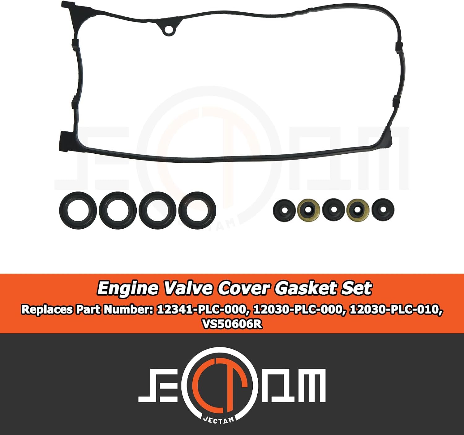Valve Cover Gasket Set Replace 12341-PLC-000 12030-PLC-000 12030-PLC-010 VS50606R Compatible with Civic 2001-2005 Engine 1.7L L4 Valve Cover Gaskets