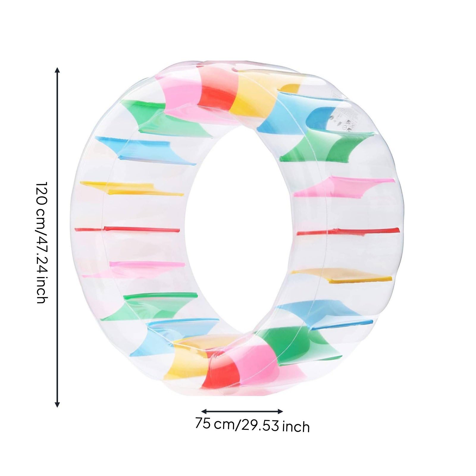 Inflable Tubo de Juego Rodillo Flotador PVC Transportable Movimiento Juegos Familiares Piscina Exterior, 120 80 84cm