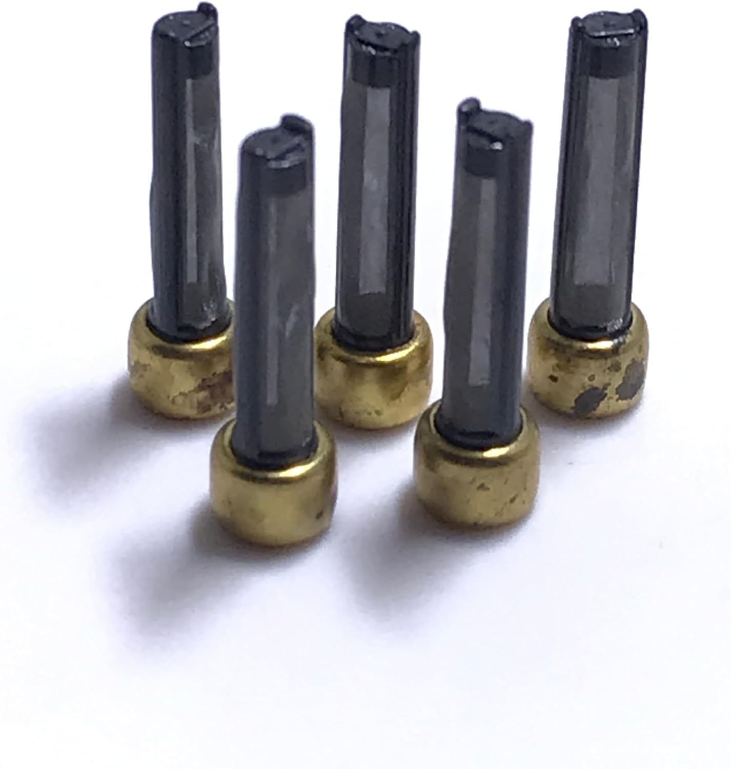 50 PCS Universal Fuel Injector Repair kit Micro Filter 11024 Injector kit4.2 * 3.1 * 14.9mm - (Color: Black)