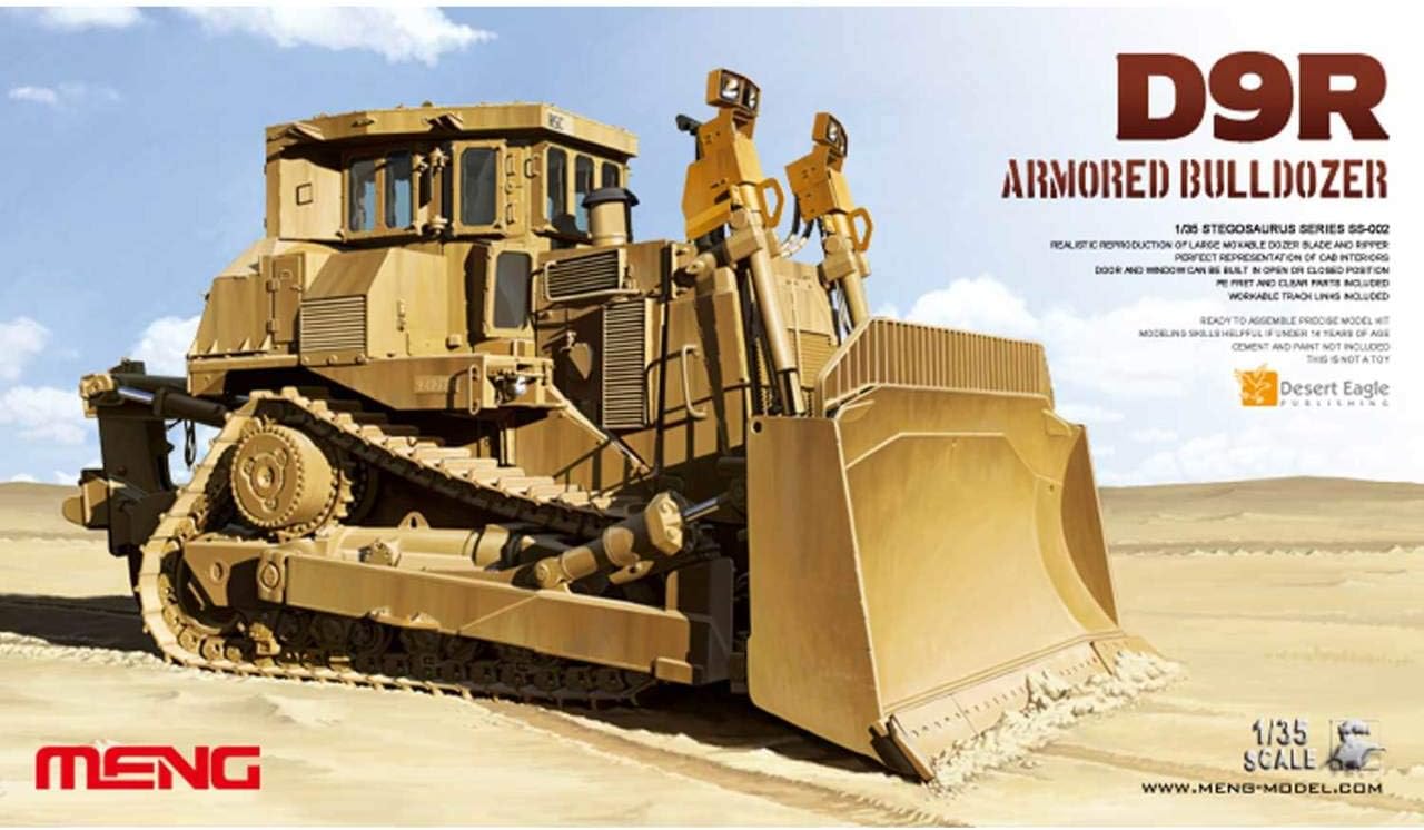Meng SS-002 D9 R Armoured Bulldozer kit, Model Building Accessories, Multi, Mittel