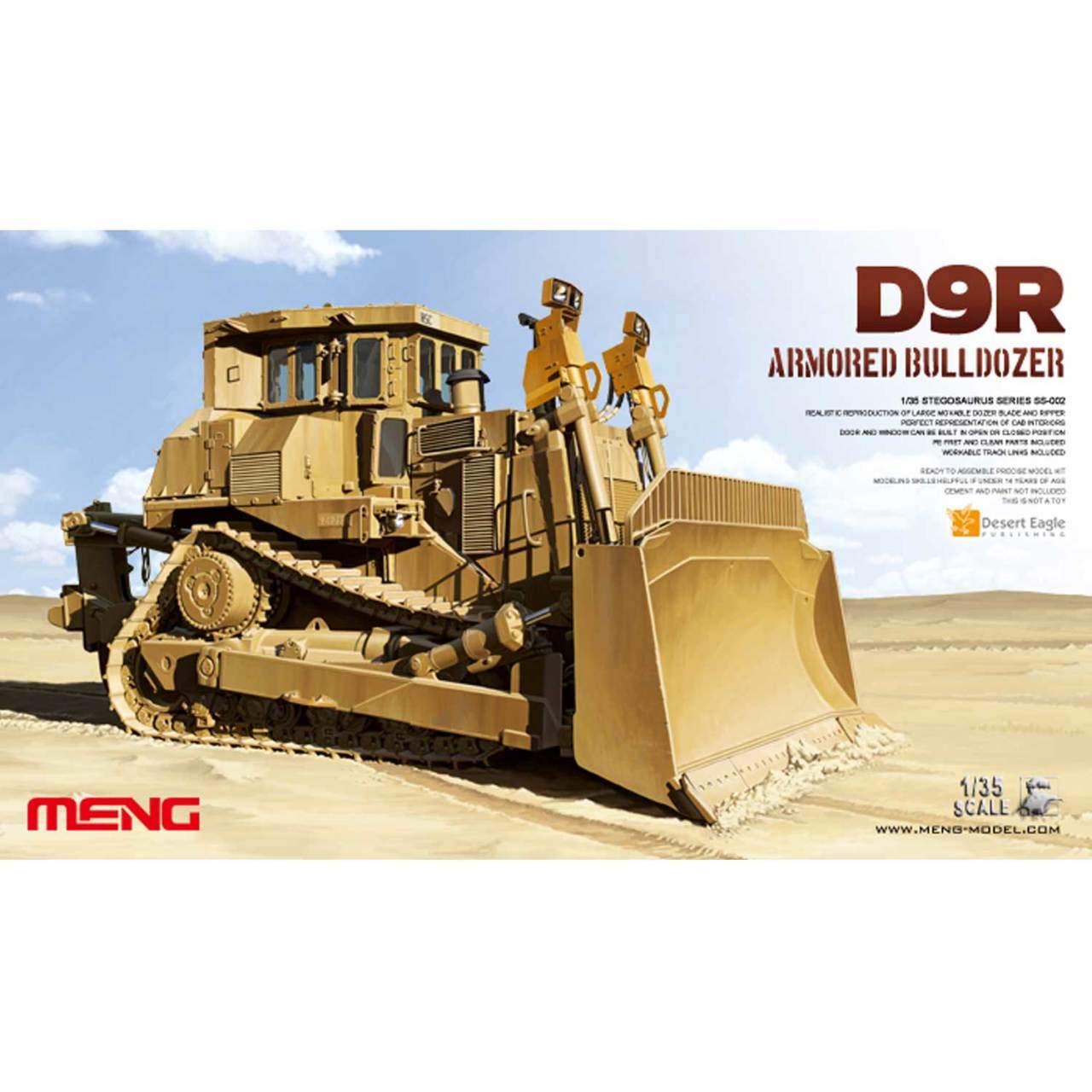 Amazon.com: Meng SS-002 D9 R Armoured Bulldozer kit, Model
