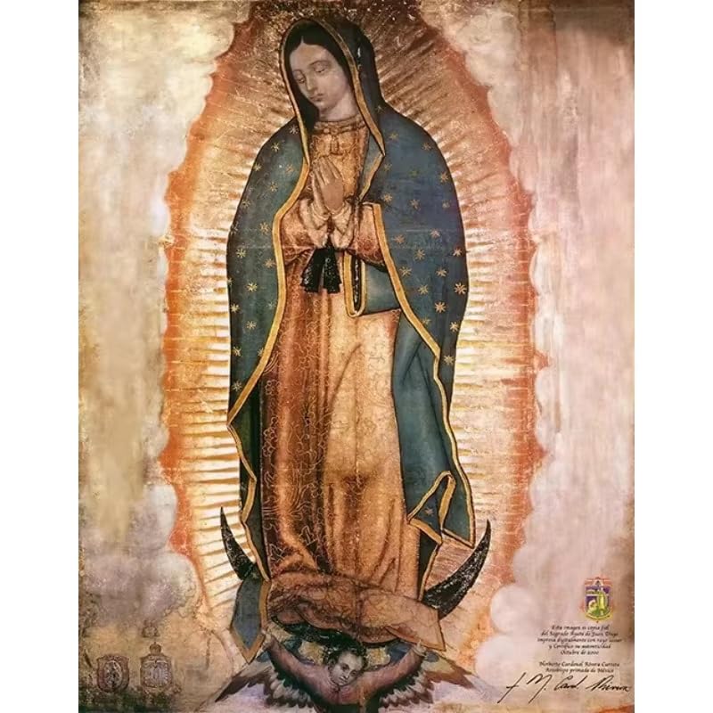 Tableau Mexique Guadalupe pour habiller un grand mur vide