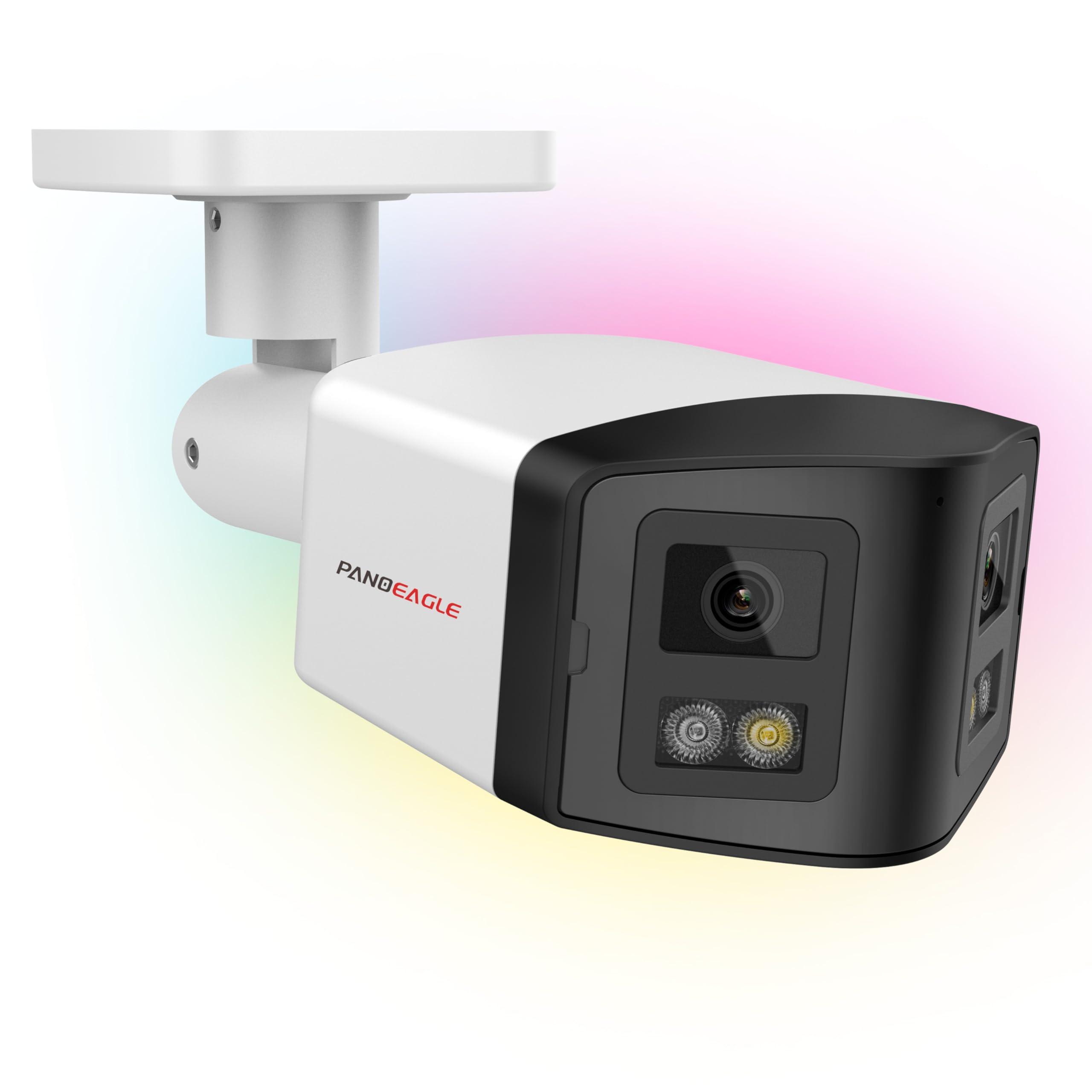 PANOEAGLE 4MP Dual Lens PoE IP Security Camera with 180° Panoramic Angle