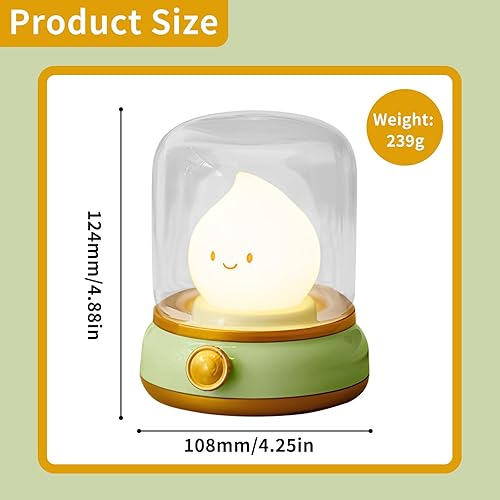 Miniatura 17 de Luces nocturnas Kawaii de hongos para niños, guardería de bebé, bonita lámpara de silicona recargable por USB, luz portátil con temporizador