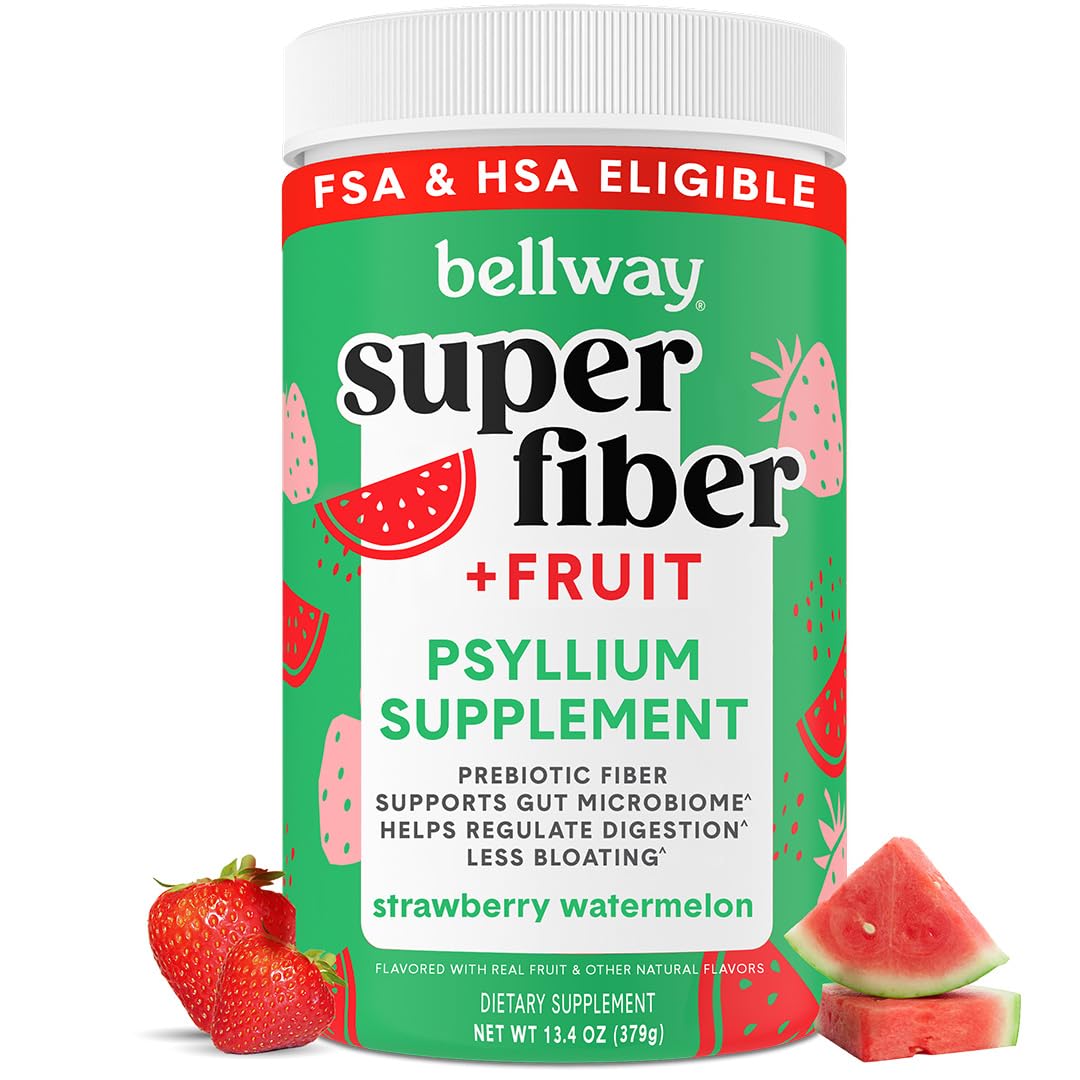 Bellway Super Fiber + Fruit, Organic Psyllium Husk Powder, Sugar-Free